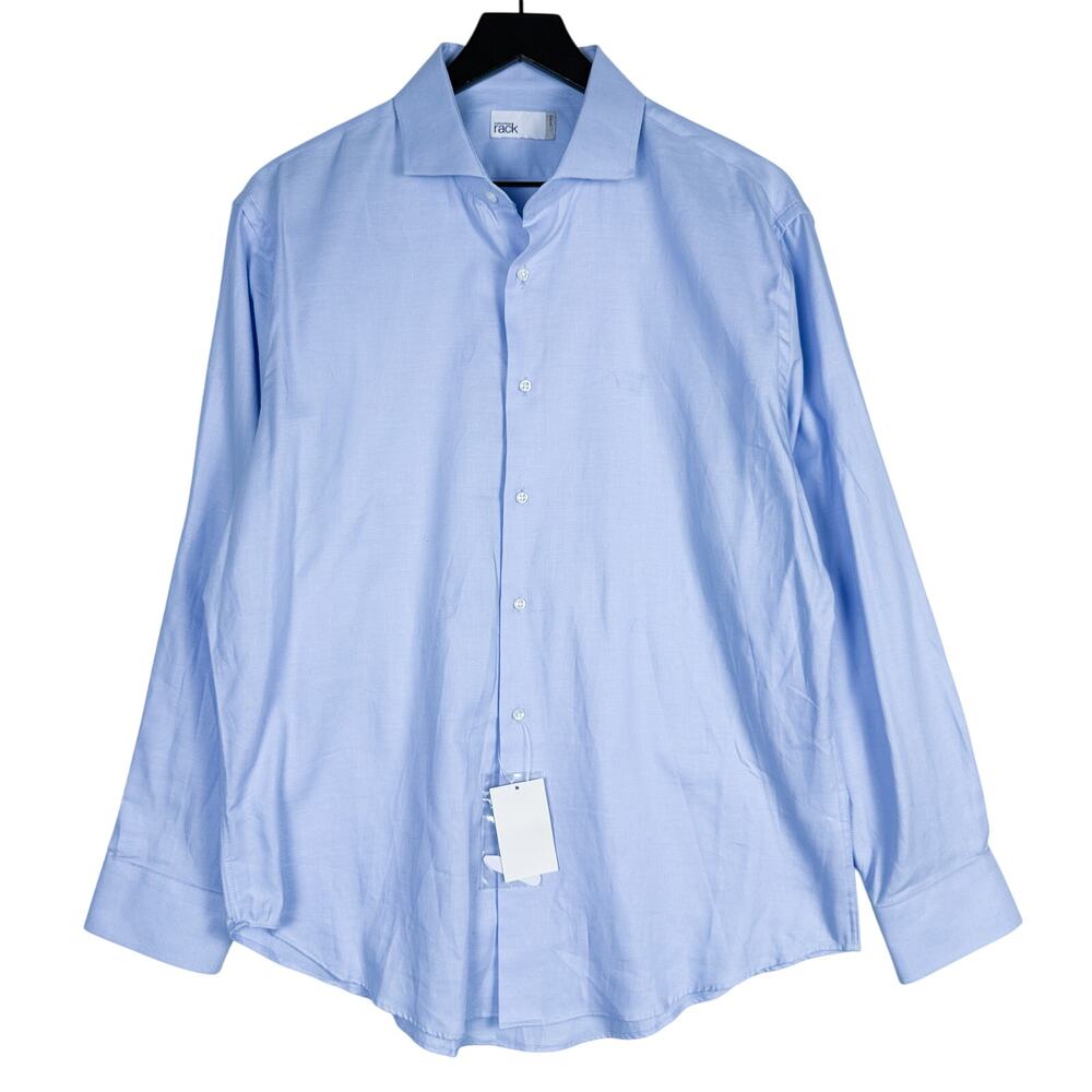 New Nordstrom Rack Trim Fit Dress Shirt Blue - 16.5 32/33